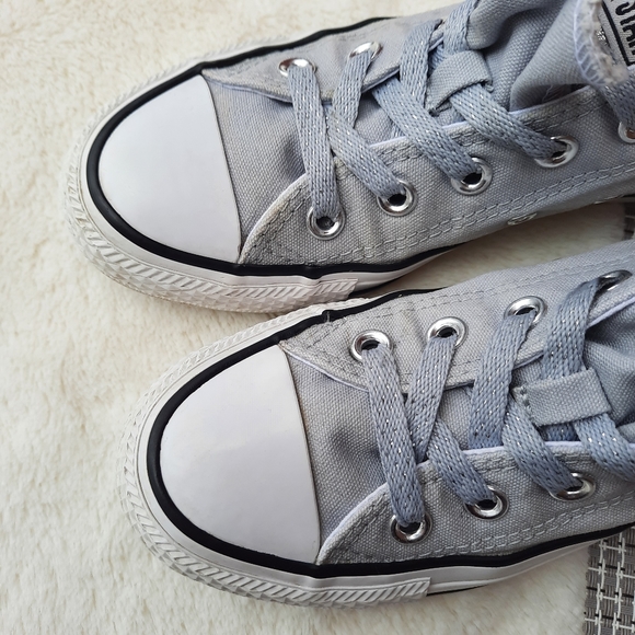 Converse Chuck Taylor All Star Low Top Sneaker Sparkle Double Tongue Gift - Picture 12 of 12